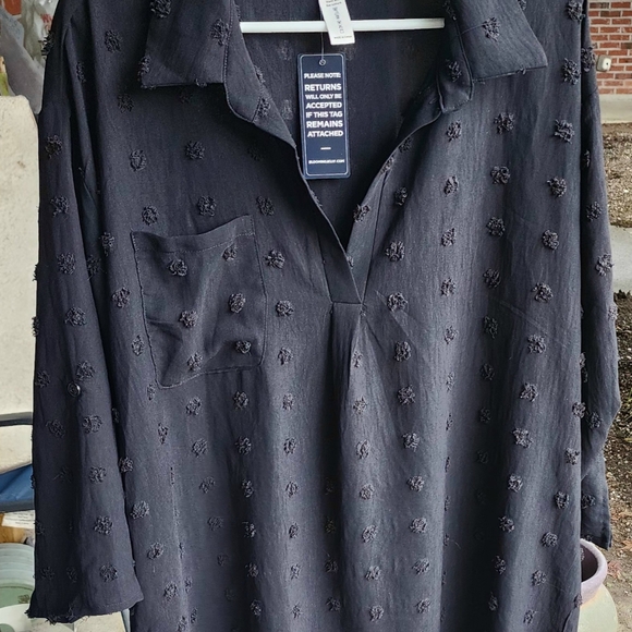 Blooming Jelly Bkack Blouse Size Xxxl Nwt - Picture 4 of 4